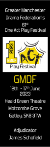 GMDF 2023 One Act Play Festival front cover